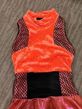 Tenth House Girls Neon Coral Dance Costume